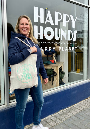 Happy Hounds Cotton Tote Bag